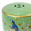Tabouret en céramique fleur et oiseau