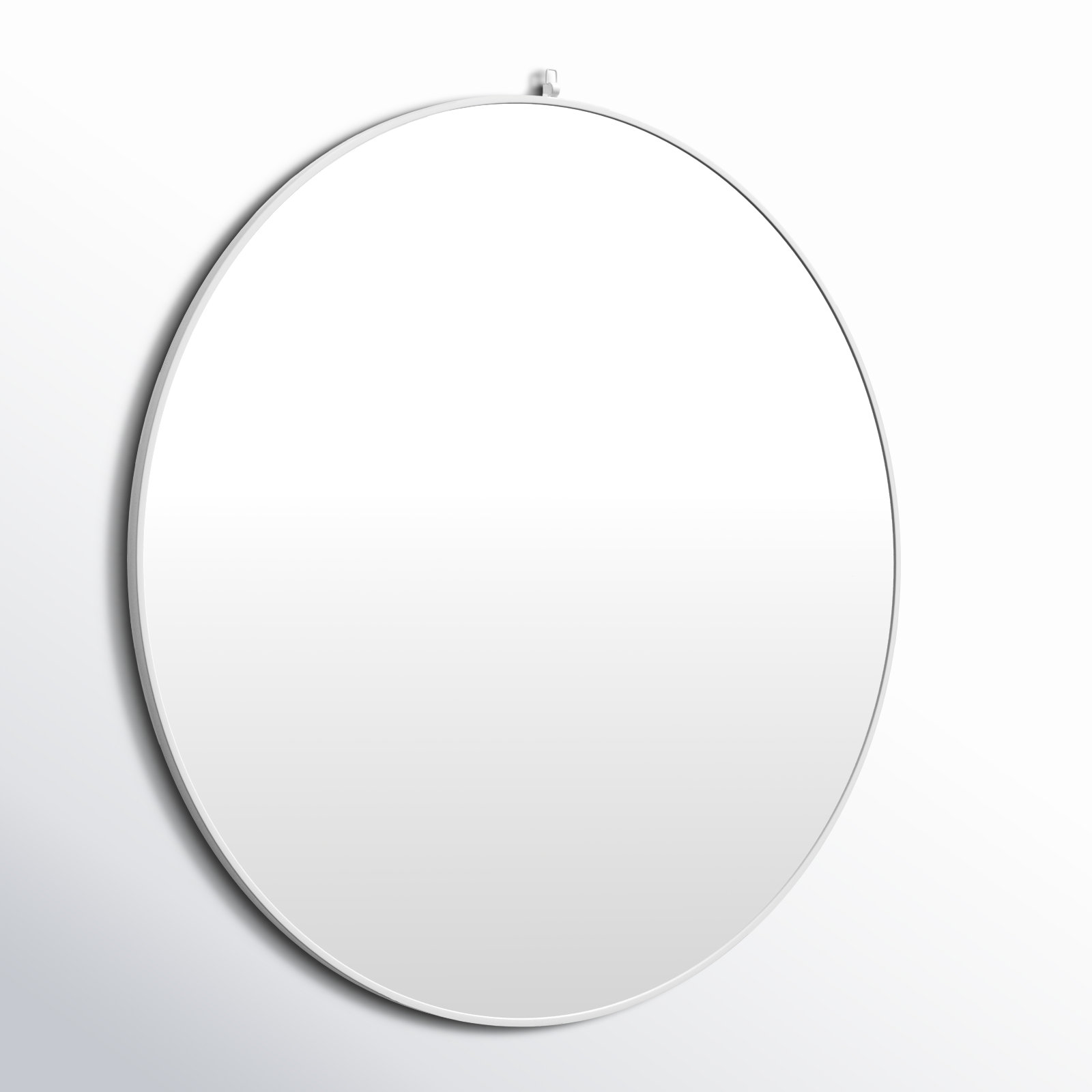 Cassie Accent Mirror, 39" x 39", White