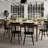 Ballarat Commercial Grade Heavy Duty Rectangular Solid Wood Dining Table-217054108-217054106
