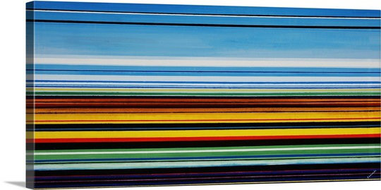 «Guideline» par Reproduction d'art graphique sur toile, H 14 po x l 30 po x P 1,5 po