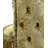 Gold Vanity Stool with Button Tufted