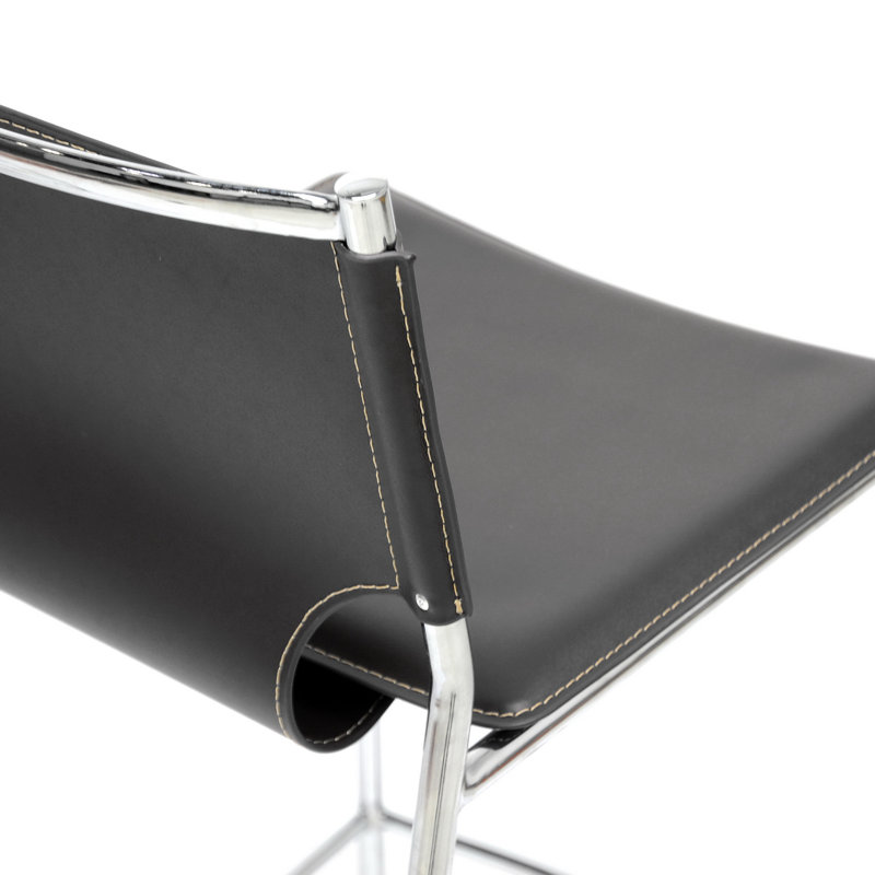 Tabouret de bar et de comptoir Katen, Tabouret de comptoir (assise de 26 po de hauteur), Noir