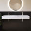 Lavabo de salle de bain mural double 54 po