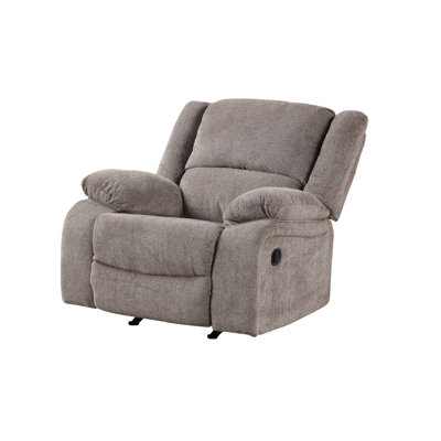 42.4" W Transitional Recliner, Mocha