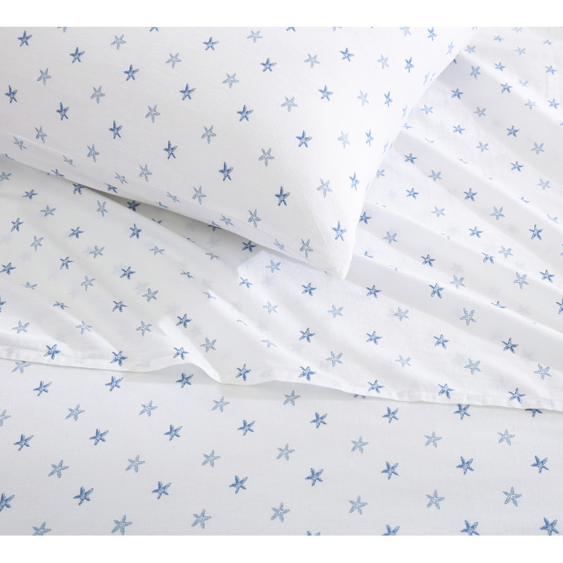 Ensemble de draps en coton percale Tommy Bahama, Ensemble de draps pour grand lit avec 2 taies d'or