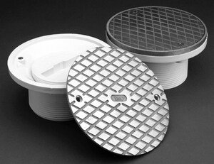 6" Brass Cover with 3-1/2" Adjustable Cleanout