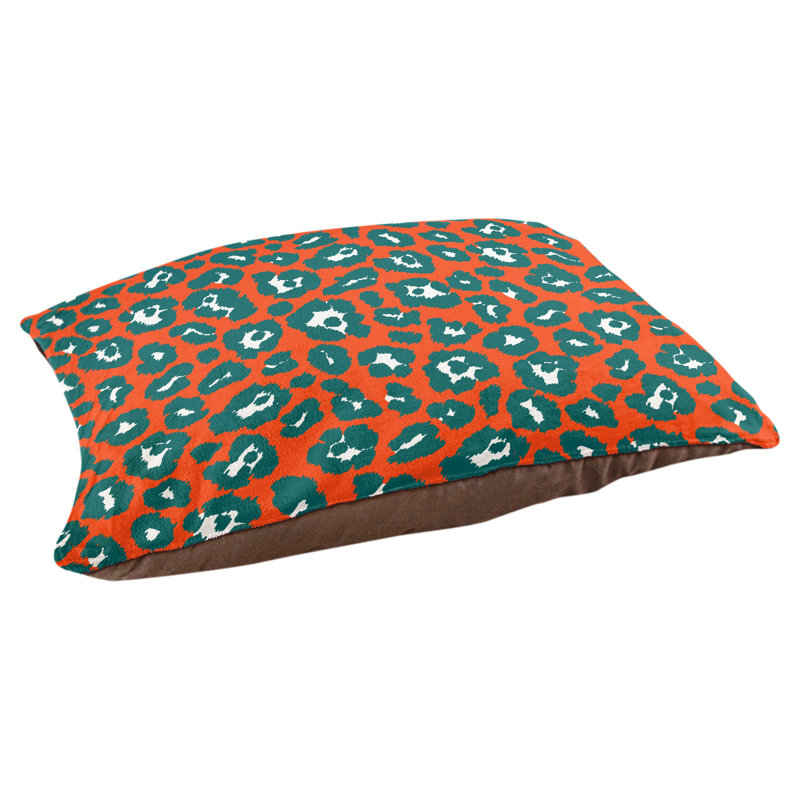 Coussin d'extérieur Seattle, Petit (l 18 po x P 28 po x H 4 po), Orange / blanc / turquoise