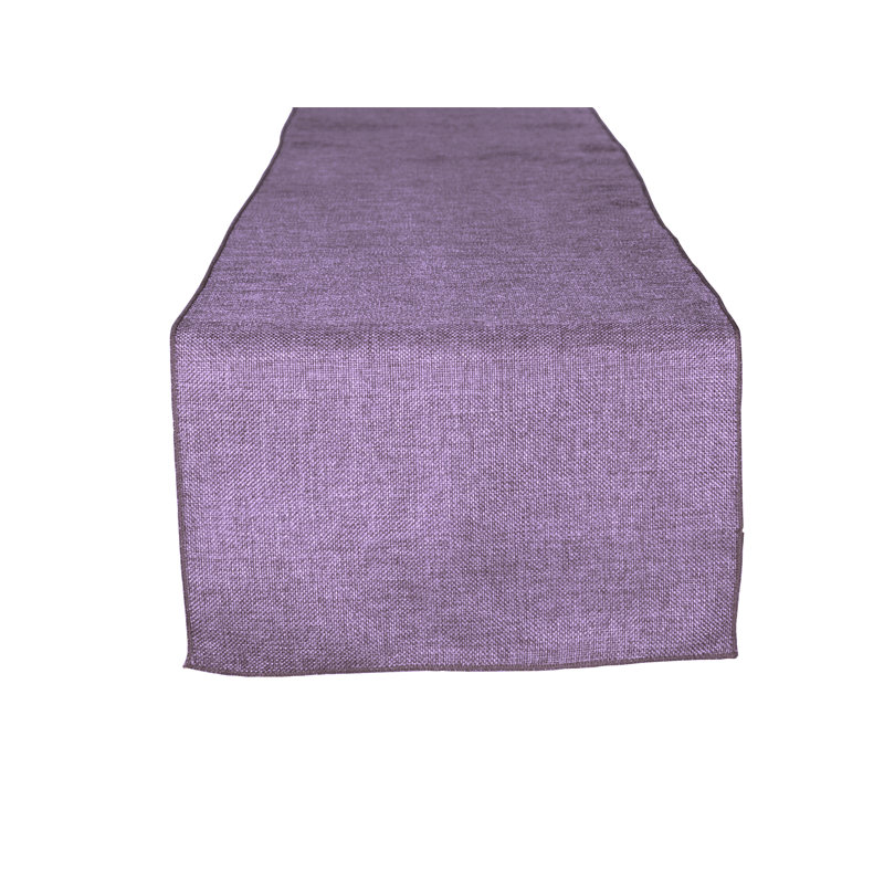 Iona-Lilly Solid Colour Table Runner, Lavender, 12" H x 108" W x 0.5" D