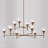 48" W x 35" H 10-Light Two-Tier Chandelier in Mystic Luster with Soft White Glass