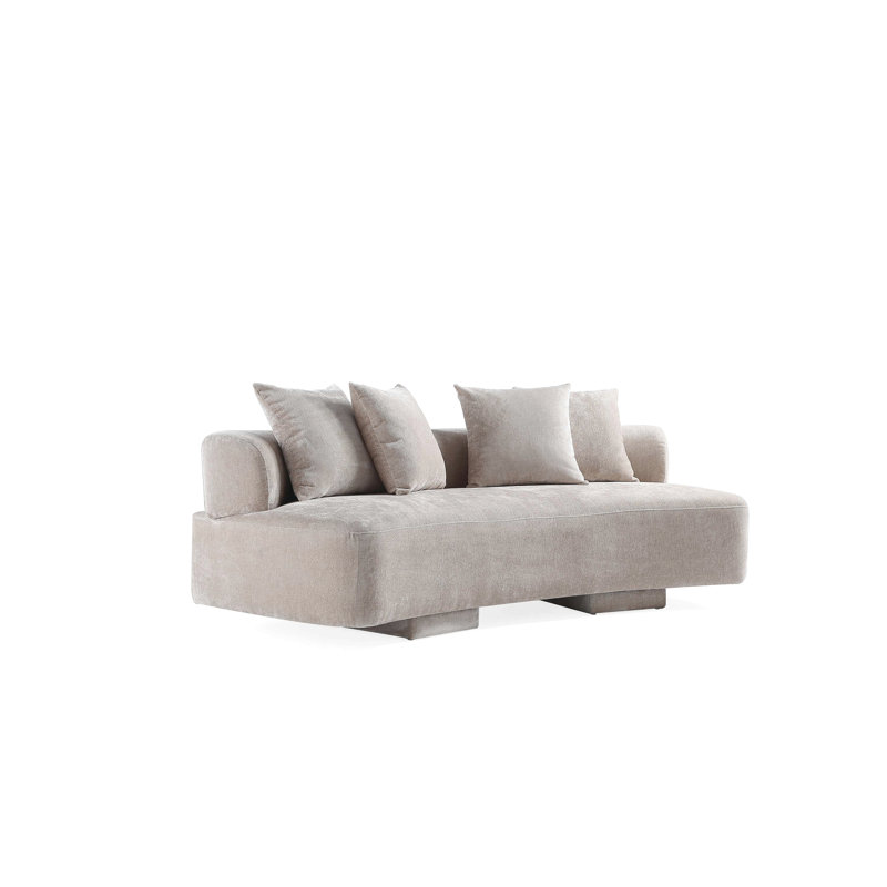 Canapé en chenille 90,6 "Modern Verandah, H 29,5 po x l 90,6 po x P 44,5 po, 2, Beige