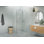 Halo 41 in. x 33 in. x 78 in. 90-degree Fully Frameless Glass Hinged Shower Enclosure
