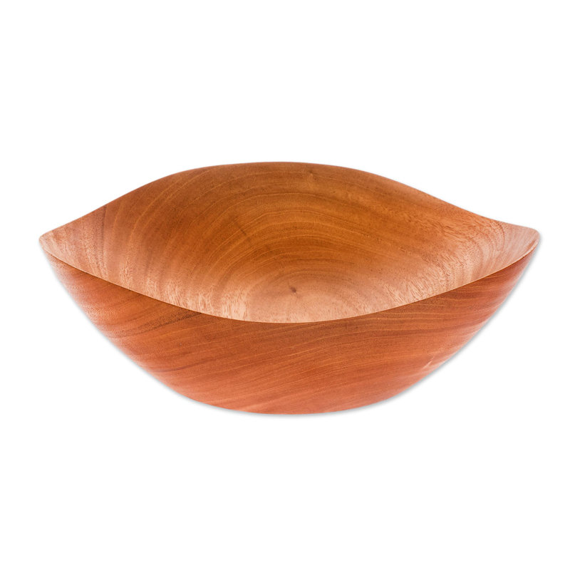 Bol de service en bois d'acajou Theonia