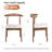 Solid Wood Dining Chairs With Curved Wide Backrest, Farmhouse Kitchen Side Chairs(set Of 2)-999225193