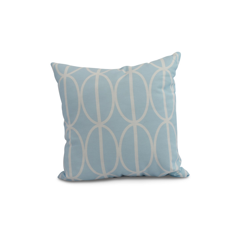 Housse et insert de coussin carré Palm Beach, Bleu pâle, 16 po x 1 po