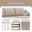 Upholstered L-Shaped Sectional Left Hand Facing
