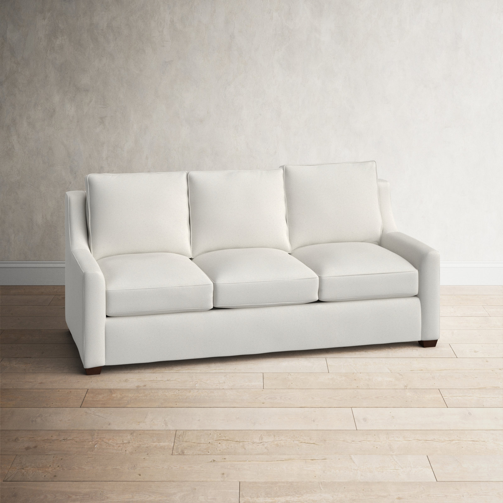 Gemi 80'' Upholstered Sofa, Classic Bleach White