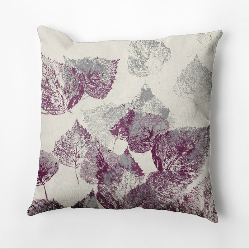 Housse et housse pour coussin carré, H 20 po x l 20 po x P 7 po, Mauve
