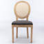 Solid Wood Frame Rattan Back Dining Chair-1355978452