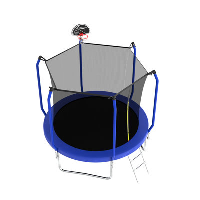 Trampoline 8 pi avec panier de basketball