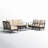 Salem 9-Person Rocking Outdoor Conversation Set with Loveseat & Rocking Lounge Chairs-110429580-88305139