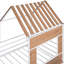 Lit mezzanine simple en métal avec toit-1851276843