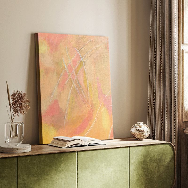 Peach Bliss IV - galerie sur mesure, H 27 po x l 18 po
