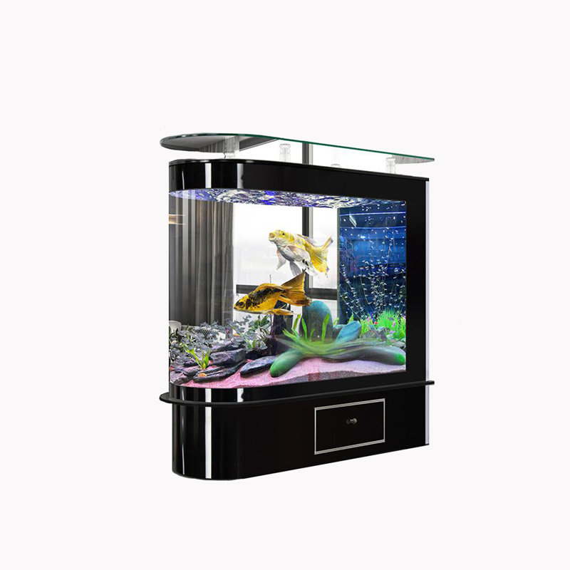 Grand aquarium vertical flottant sur pied de 47,24 po, 54.33" H x 47.24" W x 15.75" D
