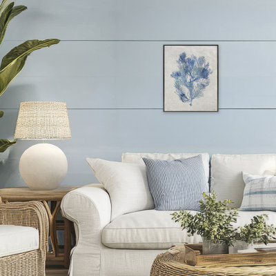 Giclée encadrée par des algues bleues, design par Amber Sterling