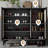 Black Aluminum alloy Shoe Storage