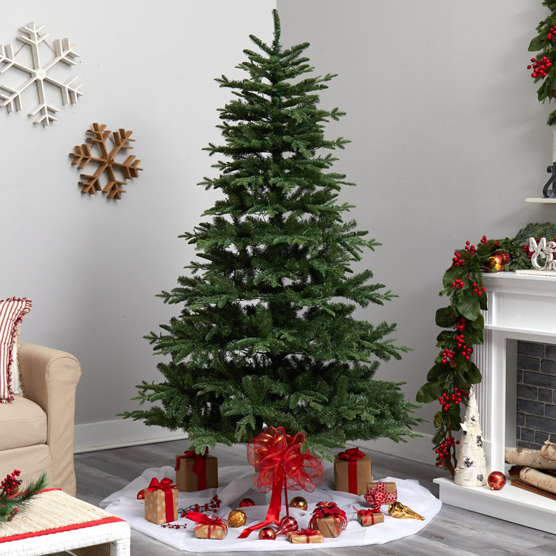 Lighted Artificial Christmas Tree, 7'