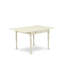 L'ensemble 5 pièces de table et chaises de cuisine comprend une table de salle à manger rectangulaire avec Dropleaf et 4 chaises rembourrées en similicuir, 36 x 54 pouces, lin blanc-109973036-109973037-131366310