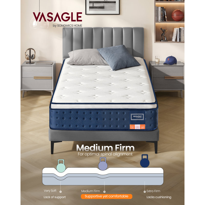 190x90x25cm LEDREM Cotton Mattress