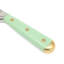 Martha Stewart 16 Piece Lockton High Carbob Stainless Steel Cutlery Kitchen Knife Block Set W/ ABS Tripe Riveted Forged Handle Acacia Wood Block - Sage Green W/ Gold-1577147326
