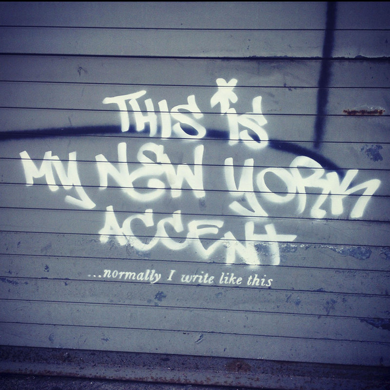 My New York Accent by Banksy - Wrapped Canvas Print, 61cm H x 61cm W x 4cm D