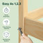 Structure de lit plateforme en bois massif 35 po avec tête de lit Zinus Robin-75302090