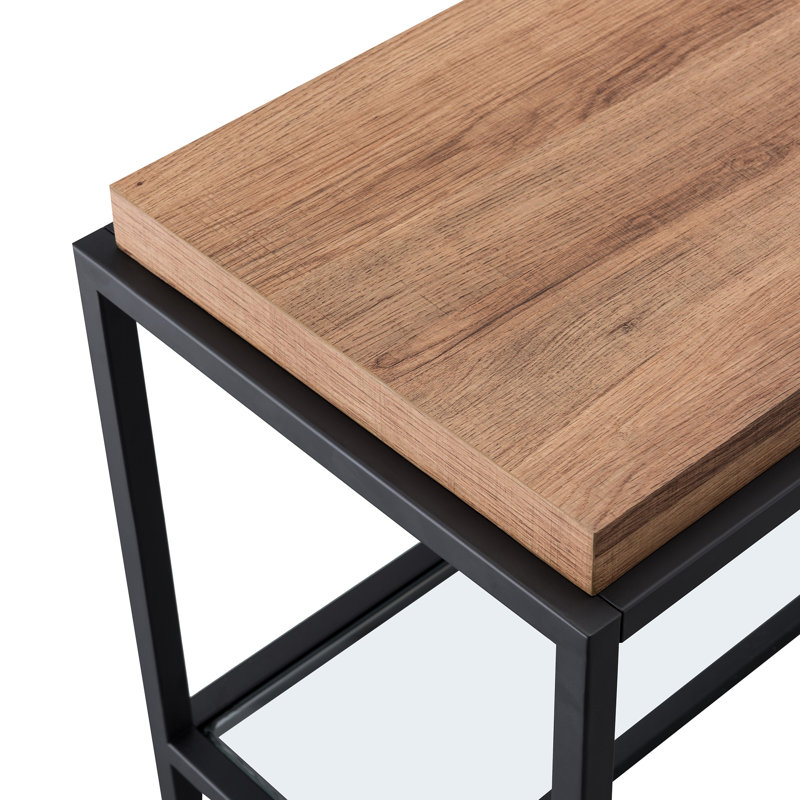 Montcerf 42'' Console Table, Rustic Oak