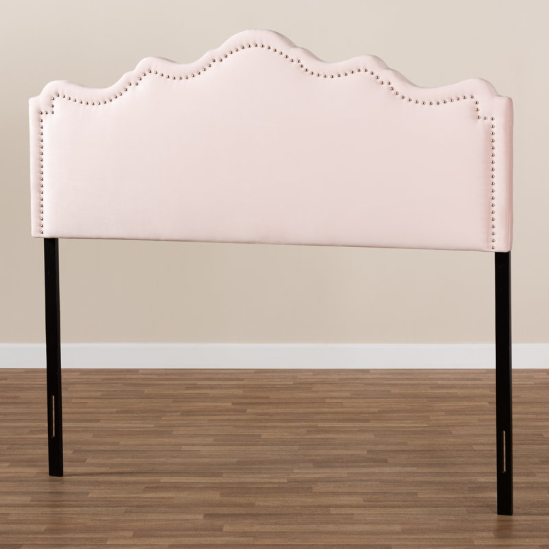 Tête de lit tapissier Lakey, Grand, Rose
