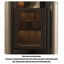 Vitrine moderne en verre cannelé