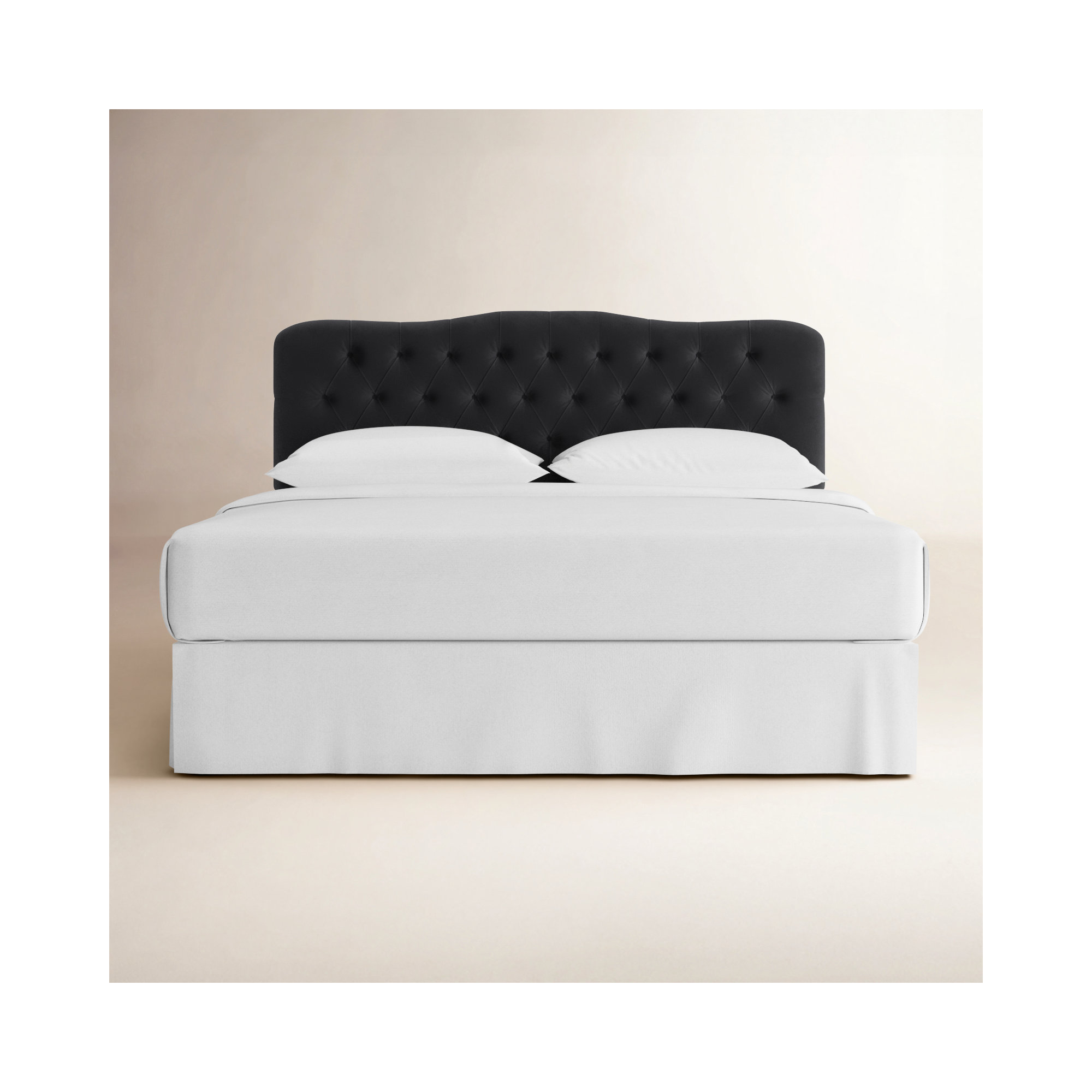 Rodan Upholstered Headboard, Classic Pearl Performance Velvet, King