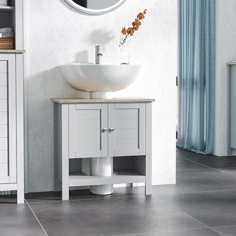 Adjustable Mdf Storage Cabinet Modern Bathroom Organization