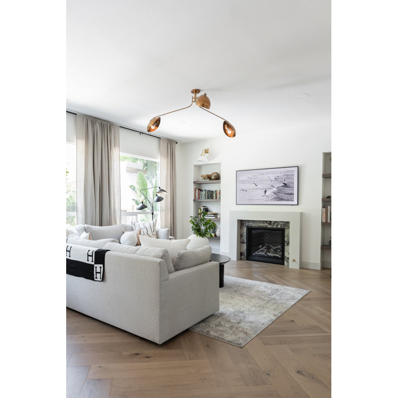 AVONDALE 3 LIGHT SEMI FLUSH