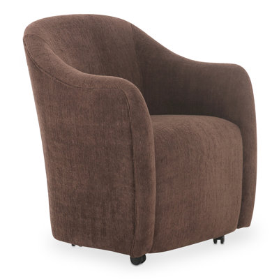 Chaise de salle à manger à accoudoirs roulante Myla Denice