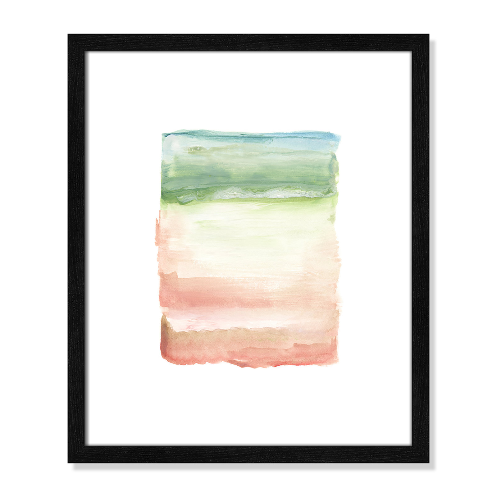 Nabi "Skye I" Print, 19" H x 16" W x 0.75" D, Black Framed Paper