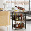 Floor Wine Bottle Rack Black,Brown