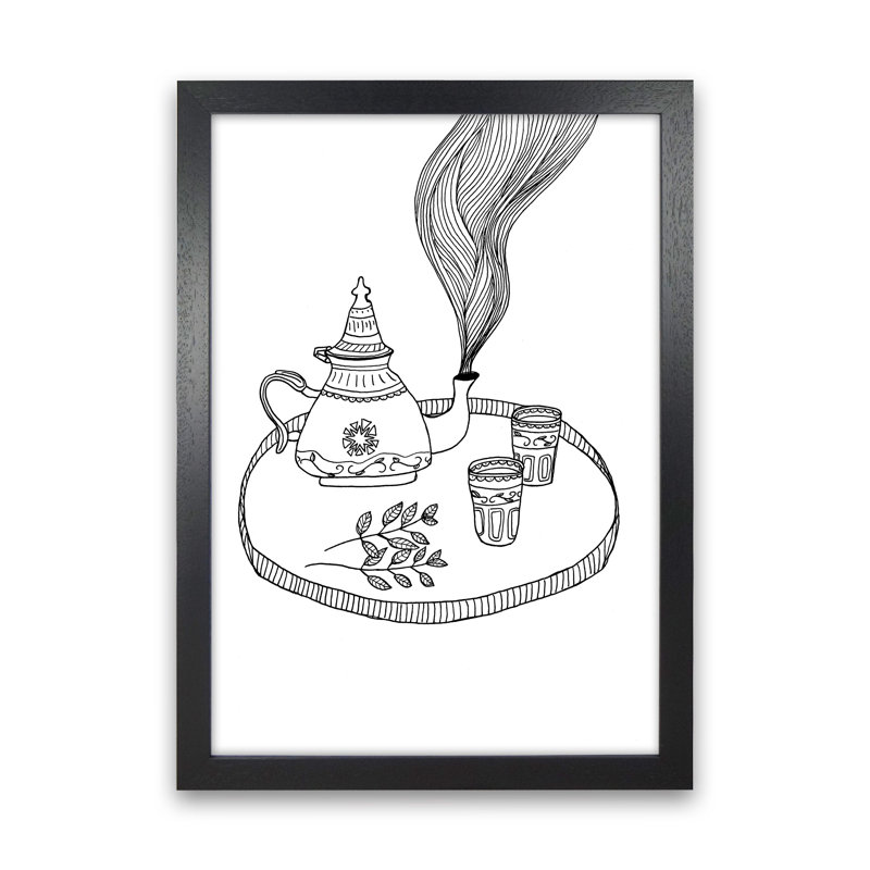 Moroccan Mint by Carissa Tanton - Print, Black Framed, 88cm H x 64cm W x 3cm D