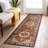 Shiflett Oriental Burgundy/Mustard/Black Area Rug-1836362584