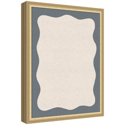 Tableau d'affichage en lin encadré en tissu