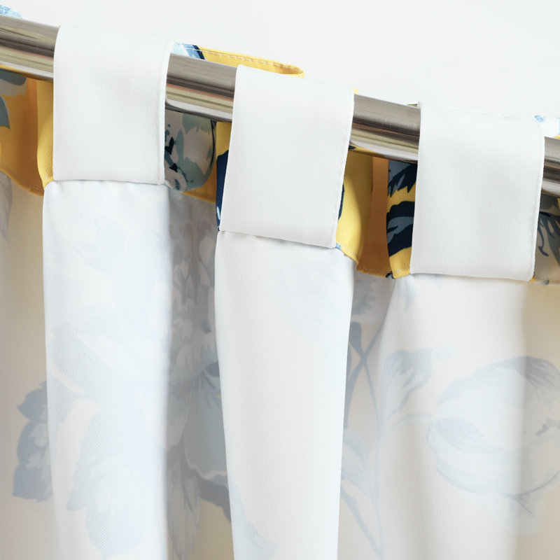 Talia Room Darkening Curtain Pair, Blue, 52"W x 84"L