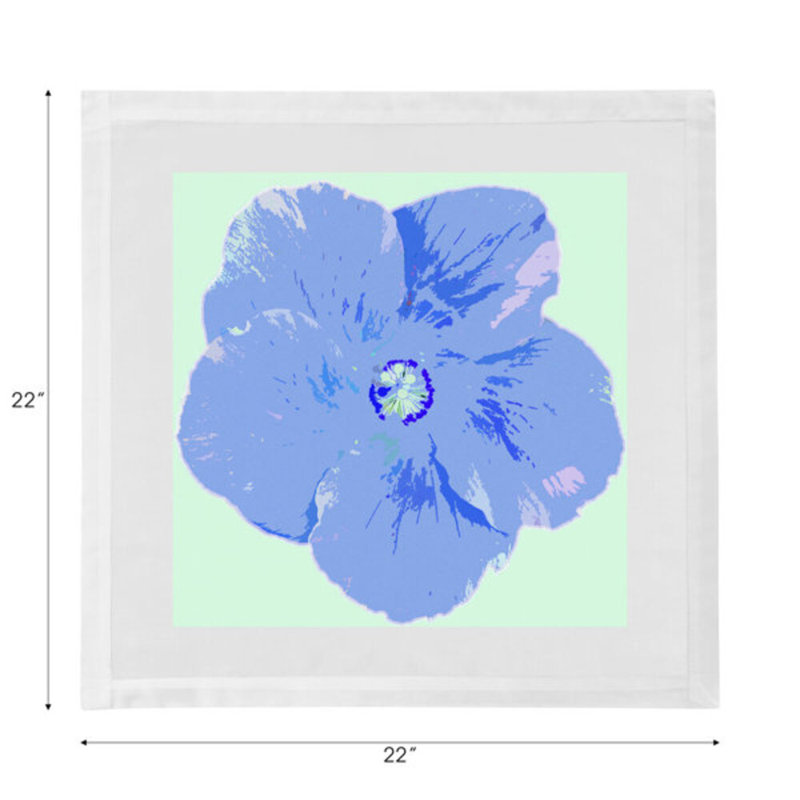 Hibiscus Cotton Sateen Dinner Napkins, Clematis