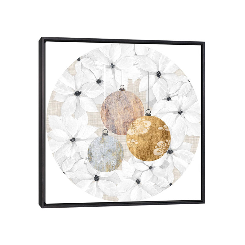 Imprimé sophistiqué «Christmas Collection» par Grace Popp - reproduction, Pas de tapis, H 18 po x l 18 po x 1,5 po